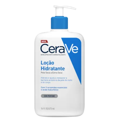 Loção Hidratante Corporal CeraVe com textura Fluida e Ácido Hialurônico - 473 ml