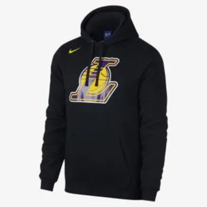 Blusão de Moletom com Capuz Nike NBA Los Angeles Lakers Fleece Club Logo - Masculino - R$180