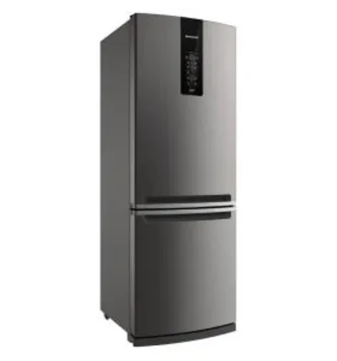 Geladeira/Refrigerador Brastemp Duplex 2 Portas BRE57 Frost Free 443L - Inox Evox - R$2499