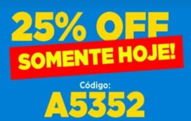 25% OFF em compras de qualquer valor no Peixe Urbano