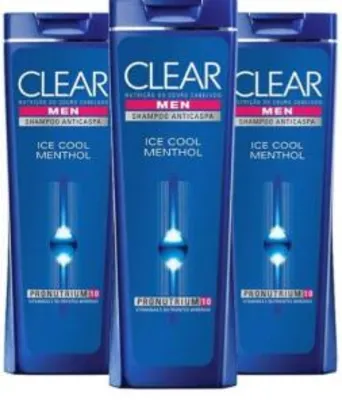 Kit 3 Shampoo Clear pelo Preco de 2, 200ml
