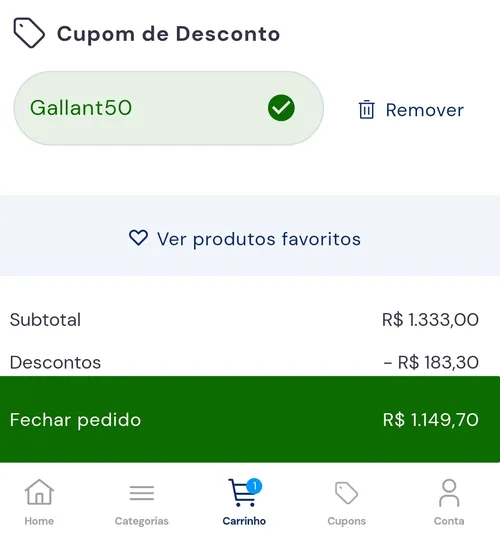 Imagem na descrição da promoção