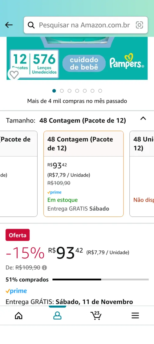 Imagem na descrição da promoção