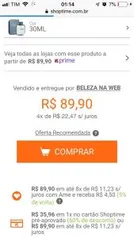 [Cartão Shoptime] Perfume CK Free - R$36