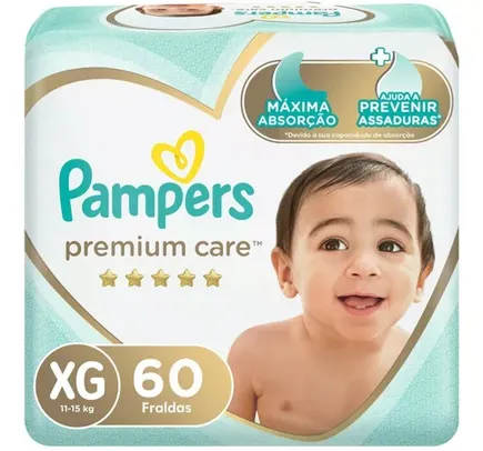 Fralda Pampers Premium Care Xg - 60 Unidades