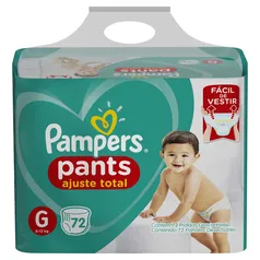 Fralda Pampers G Pants Ajuste Total 72 unidades