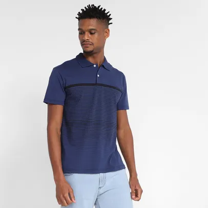 Camisa Polo Ultimato Listras Masculina Tam P