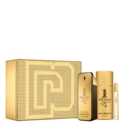 Kit Perfume 1 Million Paco Rabanne Masculino Eau de Toilette 100ml + Desodorante 150ml | R$366