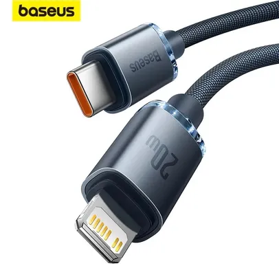 Baseus-USB Tipo C Cabo de carregamento rápido, PD 20W, cabo iPhone 14, 13, 12 Pro, X, 8