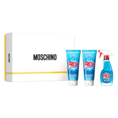 Kit Perfume Moschino Fresh Couture 50ml + Gel De Banho + Loção Corporal | R$175
