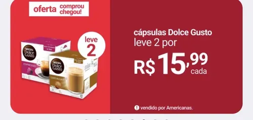 Cápsula Nescafé Dolce Gusto