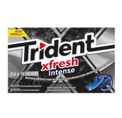 Trident Gomas de Mascar Fresh Intense, 26,6g | 3 unid | R$2