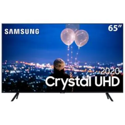 Smart TV LED 65" UHD 4K Samsung 65TU8000 Crystal UHD, Borda Infinita, Alexa Built In, Visual Livre de Cabos, Modo Ambiente Foto