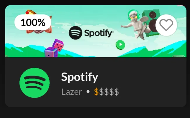 1 mês Spotify individual PREMIUM