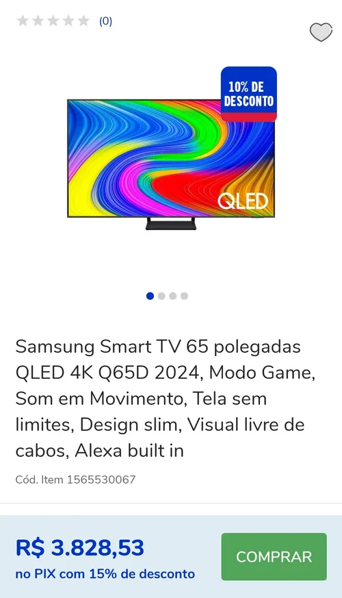 Imagem na descrição da promoção