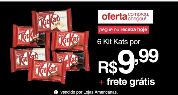 [APP] 6 KitKats por R$10