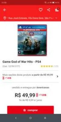 God Of War Ps4 | R$40