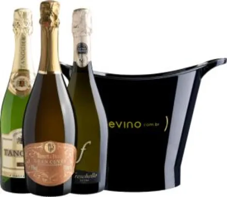 [Primeira compra] Kit de espumantes Loucura #12 Garanta seu Ano Novo da Evino - R$79