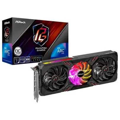 Placa de Vídeo Intel Arc A770 Phantom Gaming D ASRock, 8 GB GDDR6 - 90-GA3TZZ-00UANF