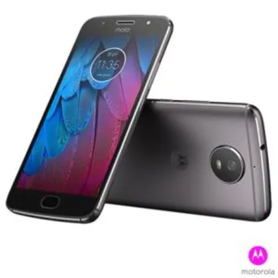 Moto G5S Platinum Motorola com Tela de 5,2”, 4G, 32 GB e Câmera de 16 MP - XT1792 - MRXT1792PTA - R$799