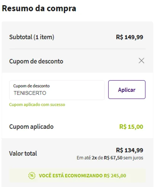 Imagem na descrição da promoção