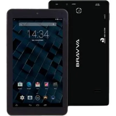[Sou Barato - Voltou] Tablet Bravva BV 8GB Wi-Fi Tela 7" Android 5.0 Processador Quad Core 1.3GHz- R$179