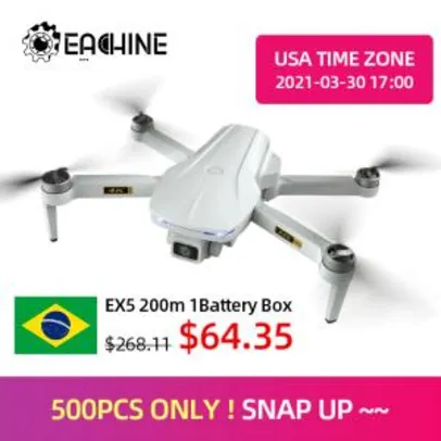 Drone Eachine EX5 4K GPS | R$389