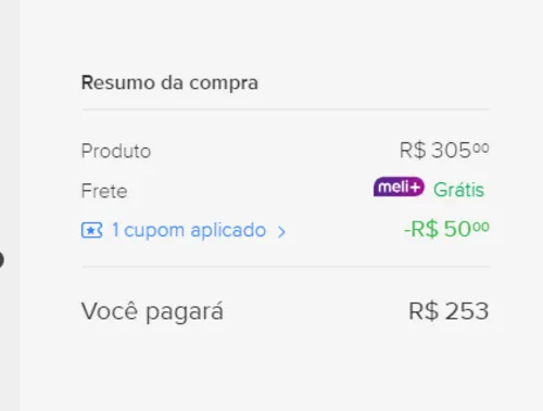 Imagem na descrição da promoção