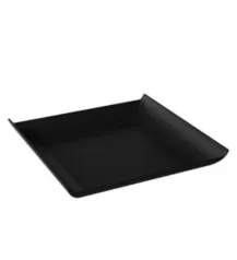 (Amazon/Prime) Prato Quadrado Preto Coza 20x20cm (Leva 3, Paga 2)