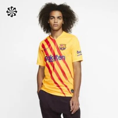 Camisa Nike Barcelona "Senyera" 2019/20 Torcedor Pro Masculina | R$ 100,00