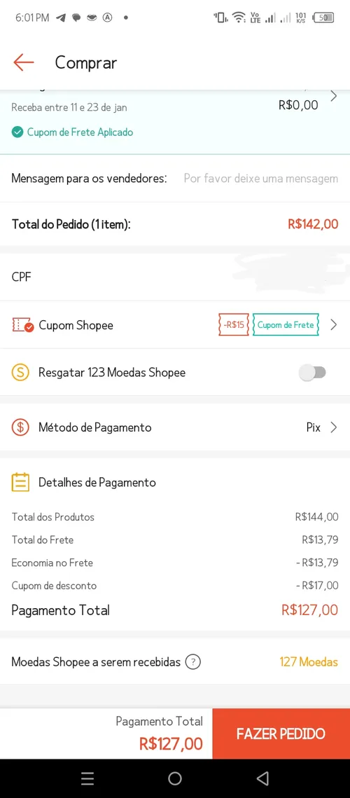 Imagem na descrição da promoção