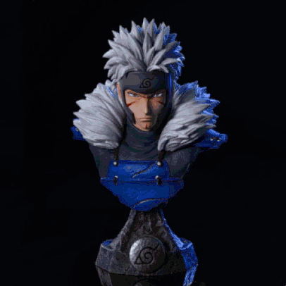 Busto personagens Naruto - Action figure Colecionável, 15cm