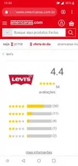 50% DE CASHBACK AME no Marketplace LEVI'S