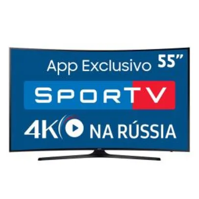 Smart TV LED 55" UHD 4K Curva Samsung 55MU6300 com HDR Premium, Tizen, Steam Link - R$ 2944