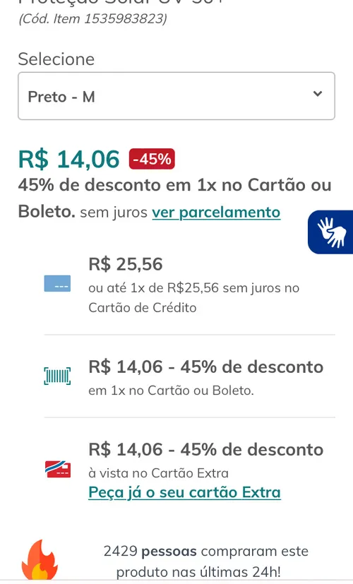 Imagen na descrição da promoção