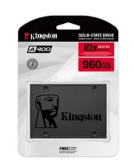 SSD 960 GB Kingston A400, SATA, Leitura: 500MB/s e Gravação: 450MB/s - SA400S37/960G