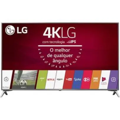 Smart TV LED 49" LG 49UJ6525 UltraHD 4K, Painel IPS, HDR e Magic Mobile - R$ 2052