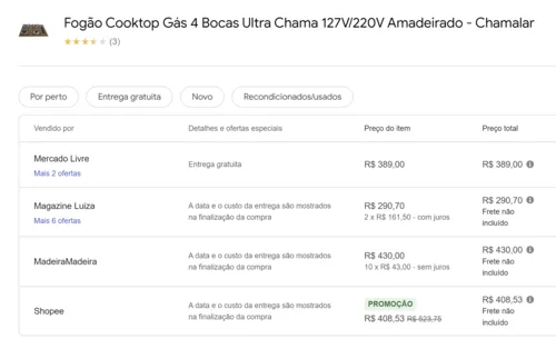 Imagem na descrição da promoção