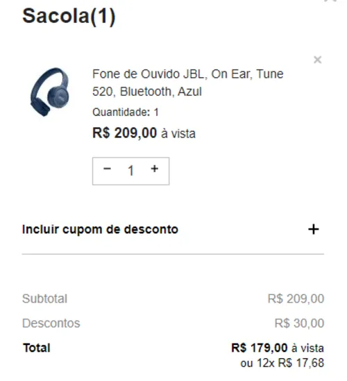 Imagem na descrição da promoção