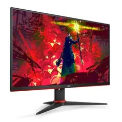 Monitor Gamer AOC Speed 23,8" LED 1ms 75Hz FHD FreeSync DVI/HDMI/DP, 24G2HE5 | R$899