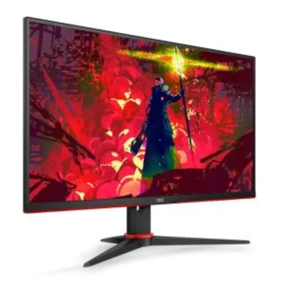 Monitor Gamer AOC Speed 23,8" LED 1ms 75Hz FHD FreeSync DVI/HDMI/DP, 24G2HE5 | R$899