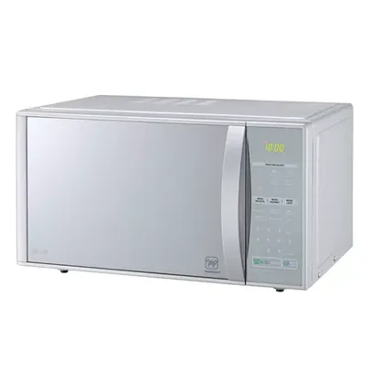 Micro-Ondas LG 30 litros MH7053R Easy Clean com Grill Prata e Espelhado