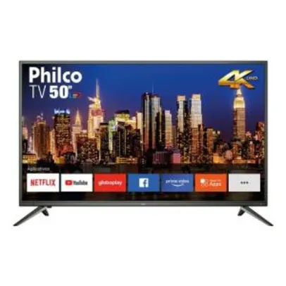 Saindo por R$ 1699: [R$1.614 AME] Smart TV LED 50" Philco PTV50M60SSG UHD 4K | R$1.699 | Pelando