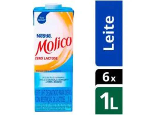 Leite Molico Zero Lactose pack 6 R$3