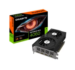 Placa de Vídeo Gigabyte NVIDIA GeForce RTX 4060 WINDFORCE OC, 8GB,GDDR6, DLSS, Ray Tracing