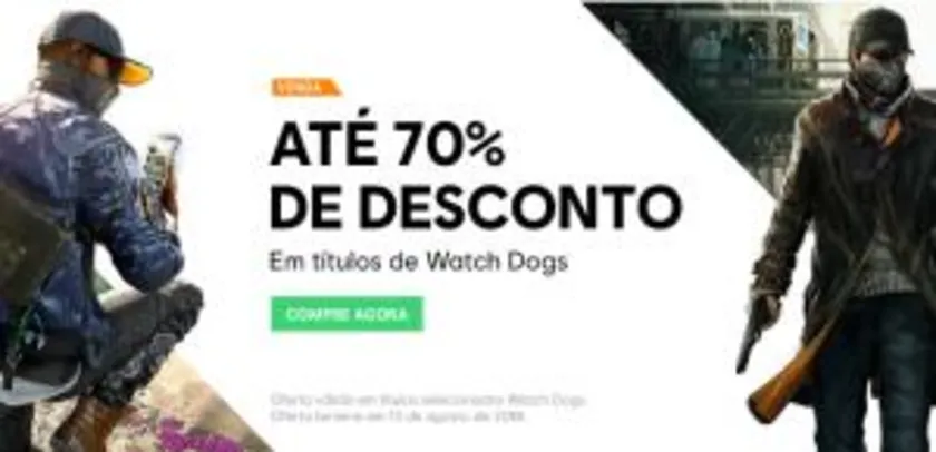 Watch Dogs - Até 70% de desconto (UPLAY)
