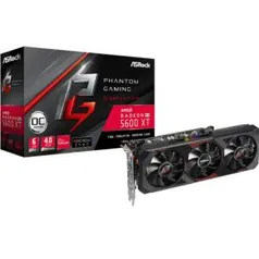 Placa de Vídeo ASRock AMD Radeon RX 5600 XT Phantom Gaming D3 OC, 6GB, DDR6 | R$1.999