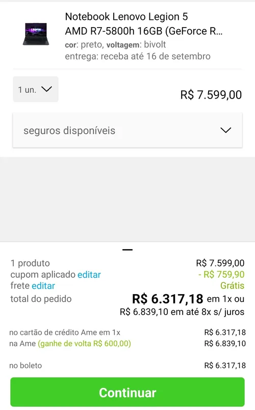 Imagen na descrição da promoção