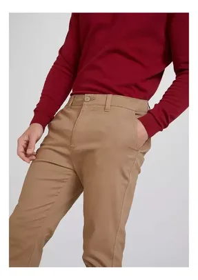 Hering Calça Básica Masculina Chino Com Elastano 