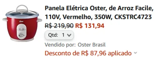 Imagem na descrição da promoção